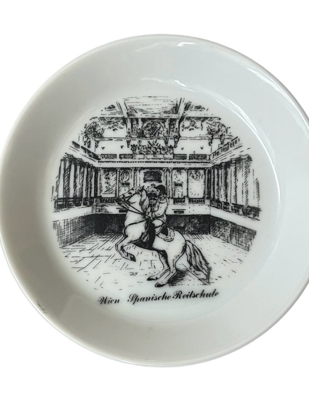 Vintage Schiske Vienna "Spanische Reitschule" Mini Porcelain Plate